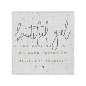 Altar’d State Beautiful Girl Inspirational Art Decor Block Wood Sign Farmhouse